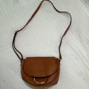 Brown imitation leather purse